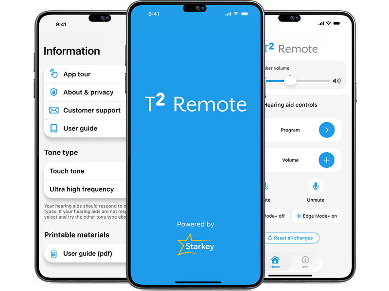 T2 App Screens